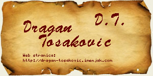 Dragan Tošaković vizit kartica